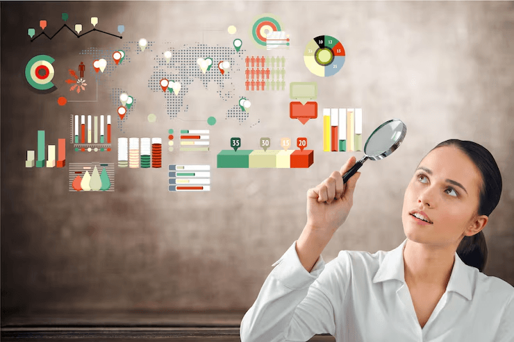 Trader practicing on monitors